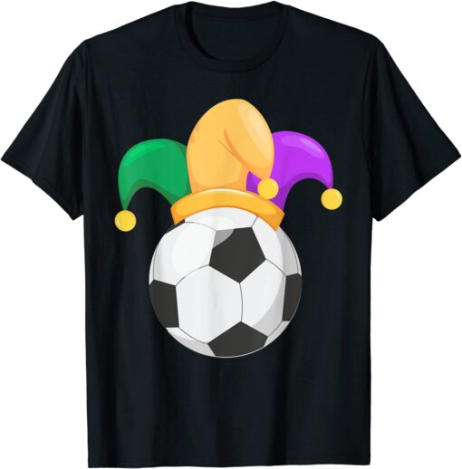 Soccer Mardi Gras Jester Hat Festival Party Soccer Mardi Gras Jester Hat Festival Party Lover Tee ShirtTee Shirt