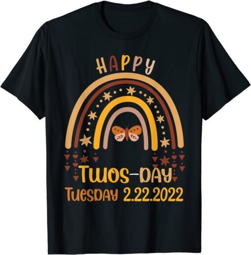 Twosday Tuesday February 22nd 2022 Rainbow Cute Tee Shirt