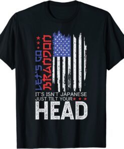 USA Flag It Isn't Japanese Just Tilt Your Head Tee Shirt