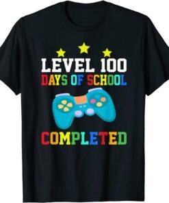 Video Gamer Student 100th Day Teacher 100 Days of School Tee Shirt