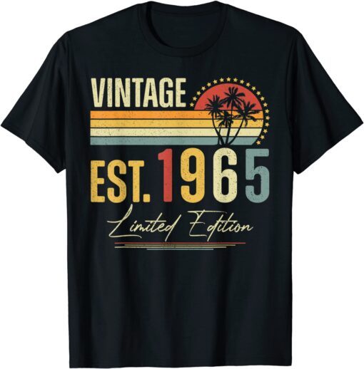 Vintage 1965 Limited Edition 57th Birthday 57 Year Old T-Shirt