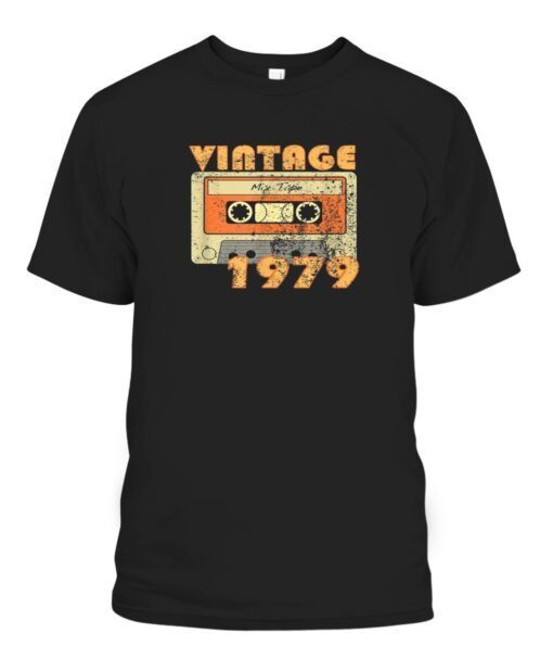 Vintage 1979 Distressed 40 Birthday Anniversary Tee shirt