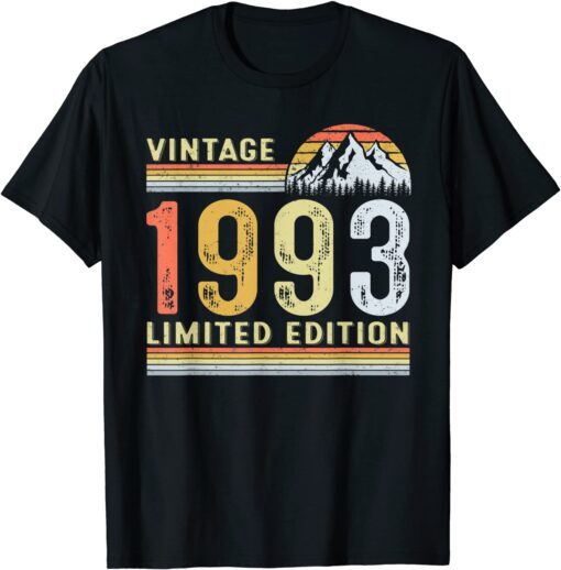 Vintage 1993 Limited Edition 29th Birthday 29 Year Old Tee Shirt