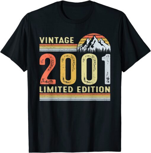 Vintage 2001 Limited Edition 21st Birthday 21 Year Old Tee Shirt