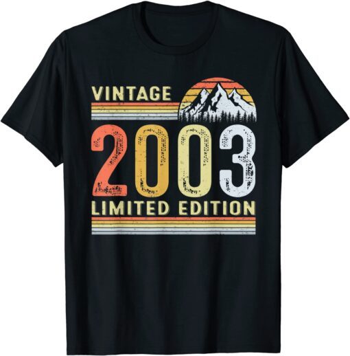 Vintage 2003 Limited Edition 19th Birthday 19 Year Old Tee Shirt