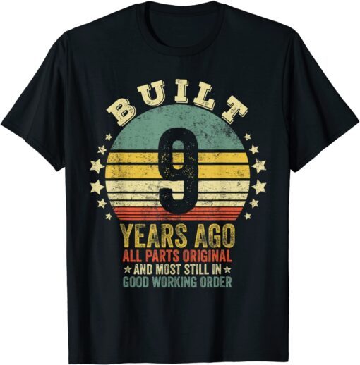 Vintage 2013 Limited Edition 9th Birthday 9 Year Old Tee Shirt