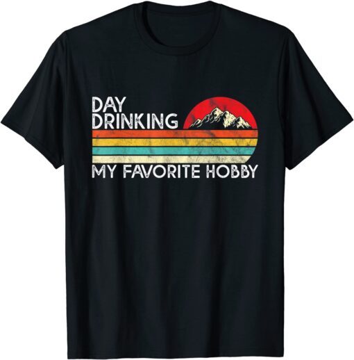 Vintage Retro Beer Lovers Day Drinking My Favorite Hobby T-Shirt