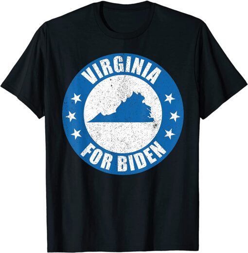 Virginia For Joe Biden Map 2020 Election USA Democrat T-Shirt