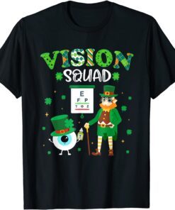 Vision Squad Leprechaun Optometrist St Patrick's Day Tee Shirt