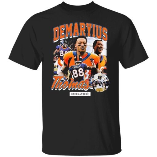 Von Miller wearing Demaryius Thomas Dreamathon Tee shirt