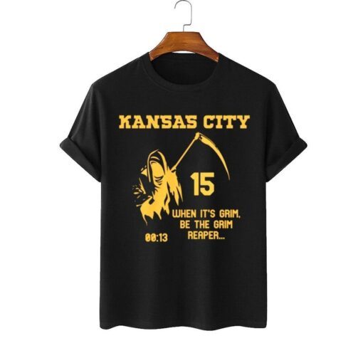 chiefs 13 seconds, Mahomes KC Chiefs Grim Reaper Tee Shirt