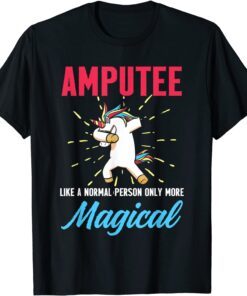 Amputee Humor Unicorn Leg Arm Recovery Tee Shirt