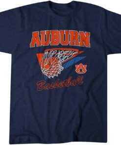 Auburn Throwback Basketball Tee Shirt