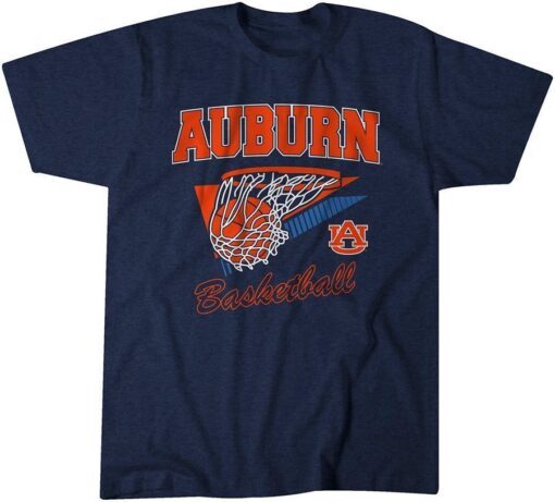 Auburn Throwback Basketball Tee Shirt