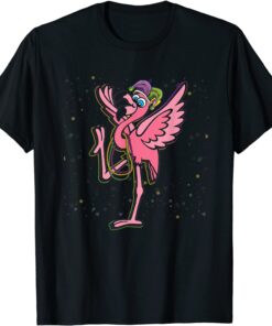 Beads & Mask Mardi Gras Flamingo Carnival Party T-Shirt