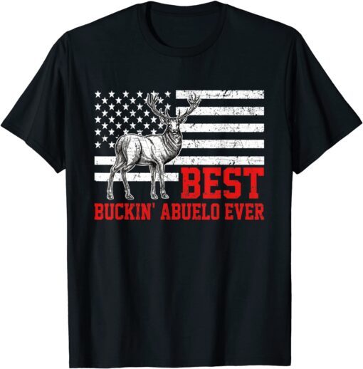 Best Buckin Abuelo Ever Deer Hunting Fathers Day Tee Shirt