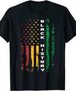 Black History African American Flag Africa Black Pride Tee Shirt