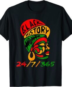 Black History Month 24-7-365 Pride African American Vintage Classic Shirt