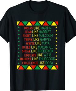 Black History Month Pride African American Tee Shirt