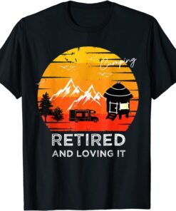 Camping Retied And Loving It Tee Shirt