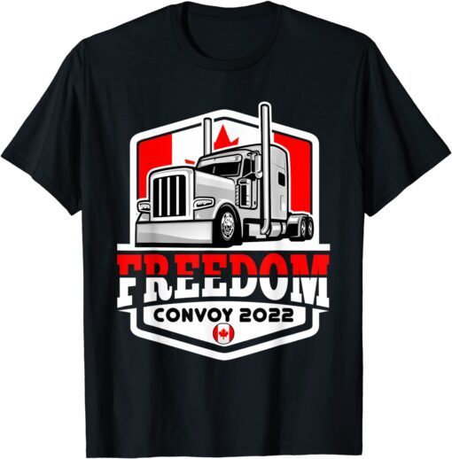 Canada Flag Freedom Convoy 2022 Tee Shirt