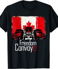 Canada Freedom Convoy 2022 Flagge der kanadischen Tee Shirt