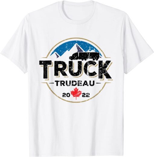 Canada Freedom Convoy 2022 Truck Trudeau Canadian Truckers Tee Shirt