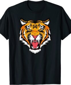 Cool Bengal Tiger Opens Growling Mouth Tee Shirt