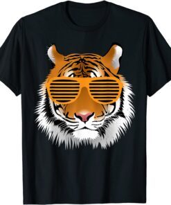 Cool Tiger Striped Animal Theme Party Tee Shirt