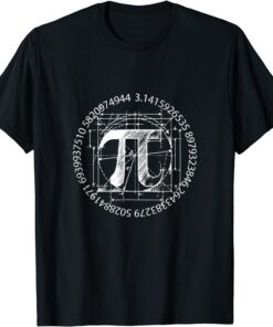 Cool Vintage Retro Pi 3.14 Math-ematics Birth-day T-Shirt