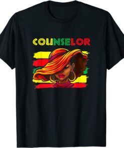 Counselor Afro African American Women Black History Month Tee Shirt