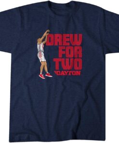Dayton Basketball Drew Swerlein Drew For Two Tee Shirt