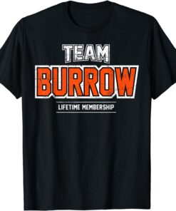 Distressed Team Burrow Proud Family Last Name Surname Unisex Shirt
