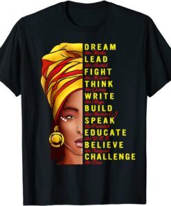 Dream Like Martin Lead Like Harriet Black History Tee Shirt