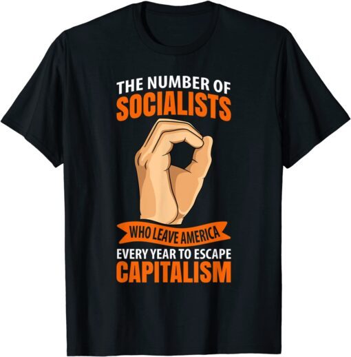 Enjoy Capitalism Freedom Conservative Gag Antisocialist Tee Shirt
