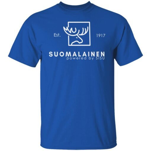 Est 1917 Suomalainen Powered By Sisu Tee shirt