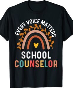 Every Voice Matters School Counselor Counseling Tee Shirt