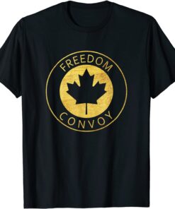 FREEDOM CONVOY 2022 CANADIAN TRUCKER TEES MAPLE LEAF VINTAGE Tee Shirt