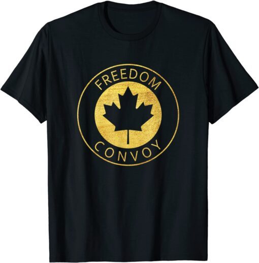 FREEDOM CONVOY 2022 CANADIAN TRUCKER TEES MAPLE LEAF VINTAGE Tee Shirt