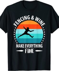 Fencing Fencing Martial Arts Sword Combat Fencing Sports Degen Tee Shirt