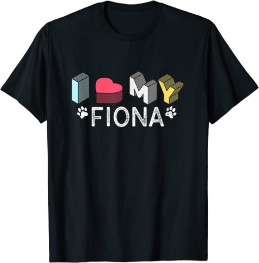 Fiona Personalized Dog Name Fiona Pet Lover Tee Shirt