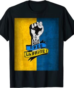 Free Ukraine I Stand With Ukraine Pray For Ukraine Tee Shirt