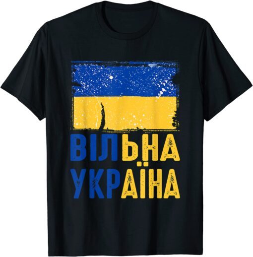 Free Ukraine Stand With Ukraine Pray For Ukraine LOVE Tee Shirt