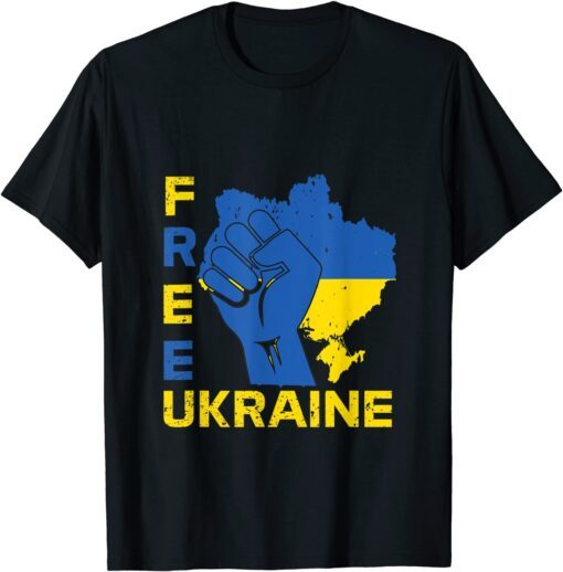 Free Ukraine, We Stand With Ukraine, Support Ukraine Free Ukraine T-Shirt