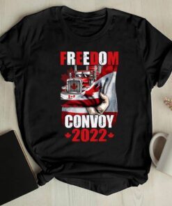 Freedom Convoy 2022 Flag Canada Tee Shirt