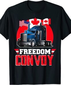 Freedom Convoy 2022 Support Truckers Mandate Freedom Tee Shirt