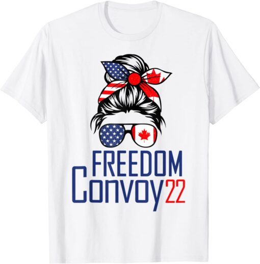 Freedom Convoy 2022 Supporter I Support Canadian Truckers Tee Shirt