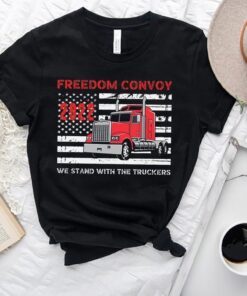 Freedom Convoy Canadian Freedom Support Truckers Tee shirt