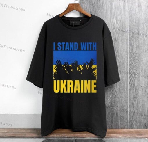 Fuck Putin Stop Ukraine Wars I Stand With Ukraine Flag T-Shirt