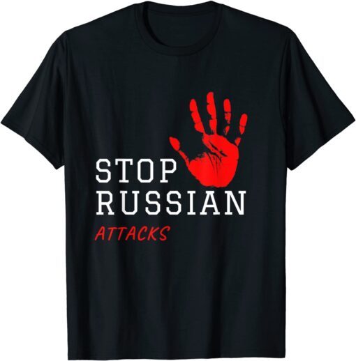 Ukraine Flag Fuck Putin Vladimir Stop Russian Attacks T-Shirt